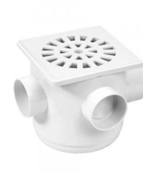 Caixa Sifonada Quadrada 150X150X50 Branca N 25 Amanco
